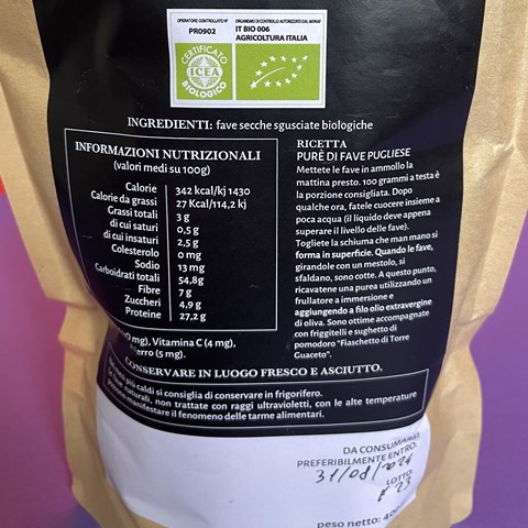 PietraSanta organic dried broad beans Alternate Image